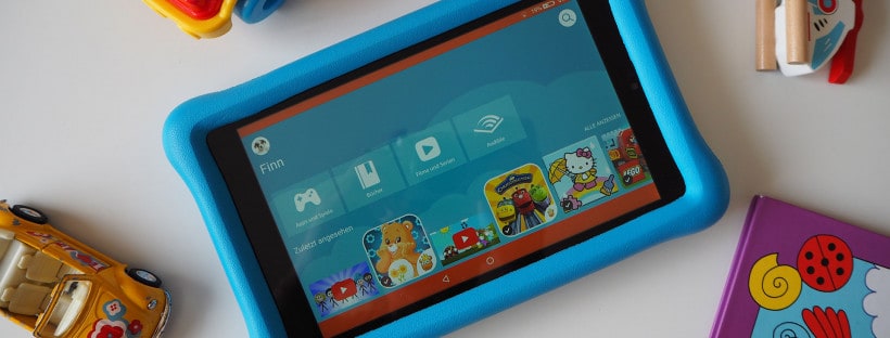 Das Amazon Fire HD 8 Kids Edition zwischen Spielzeug